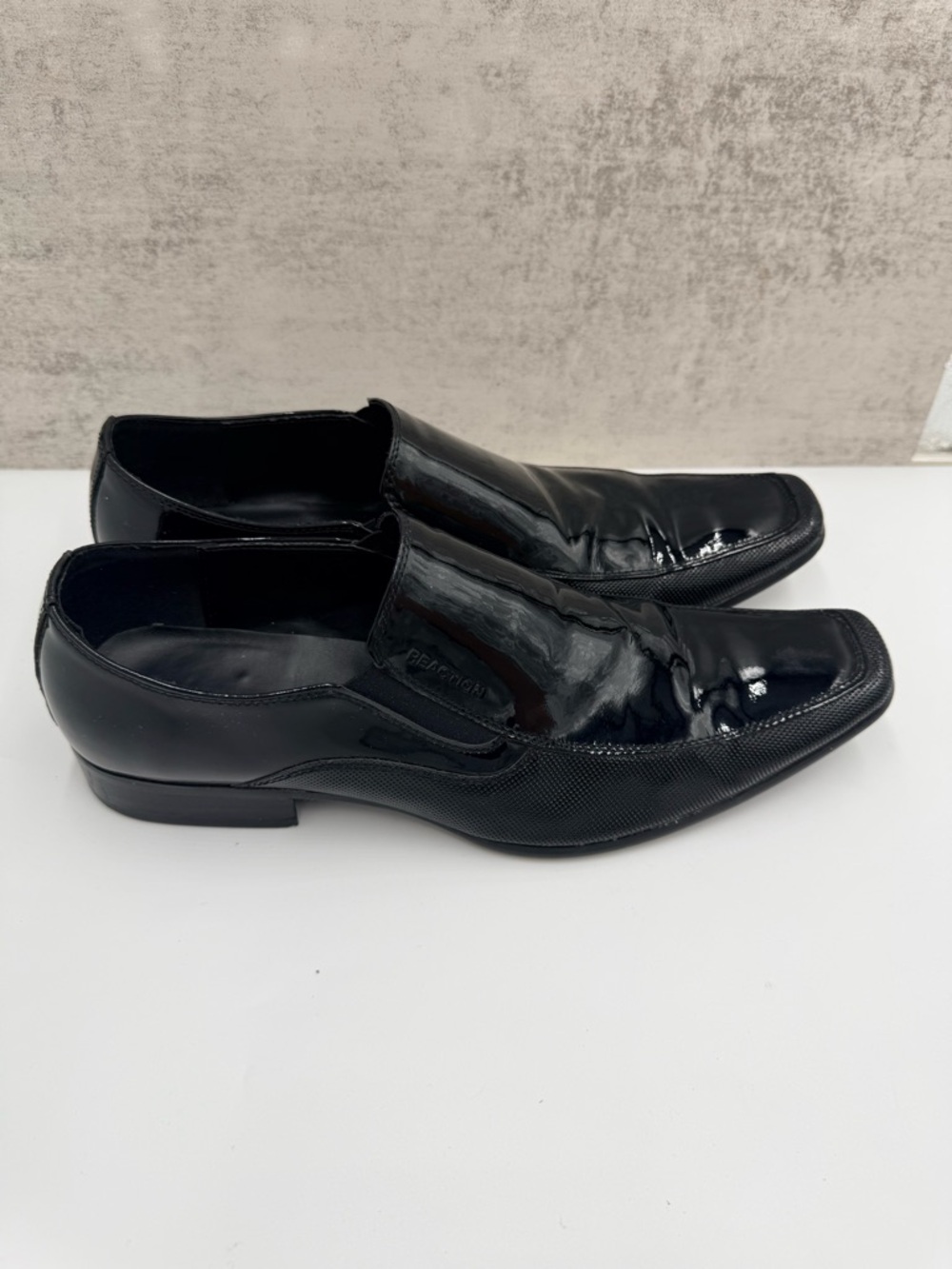 Kenneth Cole Reaction Black Patent Leather Slip On Dress Shoes Men’s 11 M